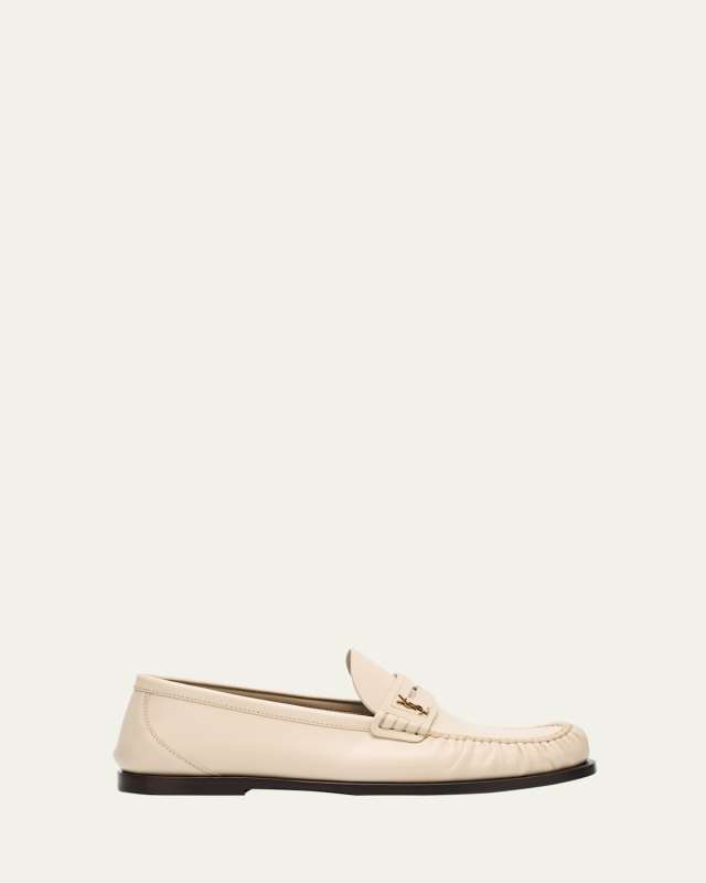 Leather YSL Classic Penny Loafers